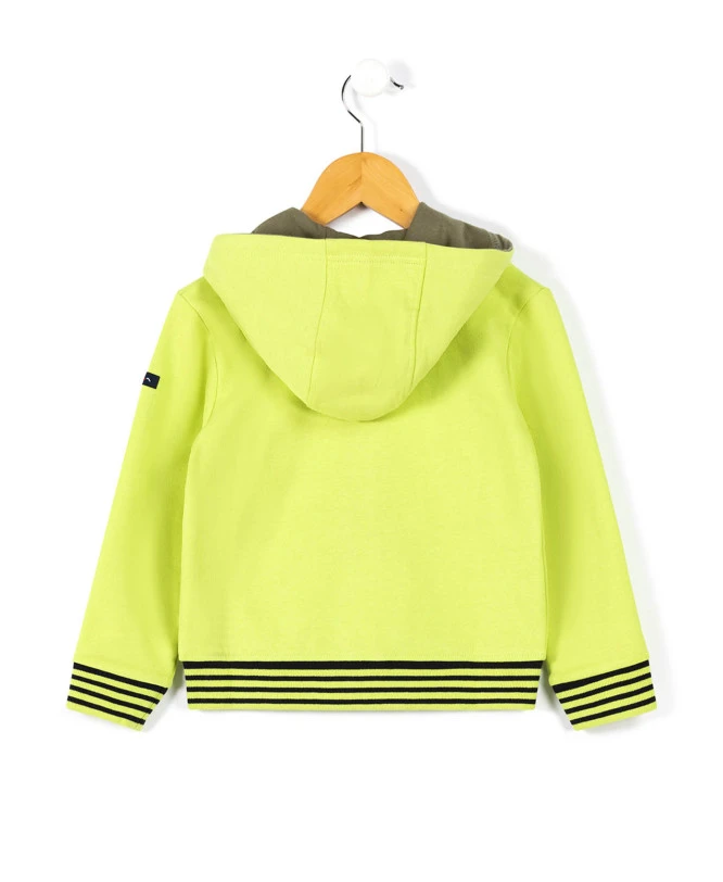 Veste à Capuche Vert Citron Garçon 3 Veste à Capuche Vert Citron Garçon – Image 3