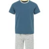 Ensemble Pyjama Bleu Homme T-shirt + Short -Terre De Marin Boutique prod 7381 pyjama bleu orage nimoi 666x812 fc7ea0111e0b
