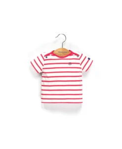 MARINIERE MC FD NATUREL RY ROSE HIBISCUS PESTELAN