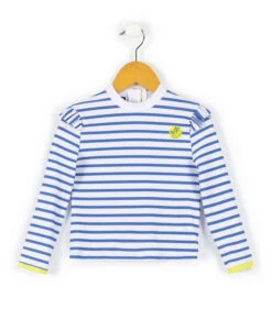 T-shirt De Bain Marinière Fille