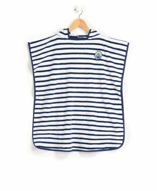 Poncho De Bain Rayé Enfant 1 Poncho De Bain Rayé Enfant