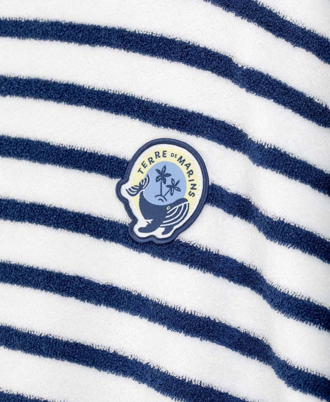 Poncho De Bain Rayé Enfant 2 Poncho De Bain Rayé Enfant – Image 2