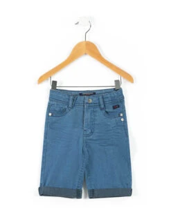 Bermuda Jean Bleu Clair Garçon