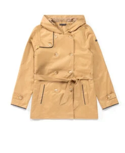 Trench Camel Femme Avec Ceinture à Nouer