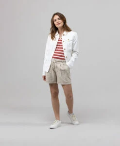 Veste En Jean Blanche Femme