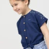 Blouse Fille Manches Courtes Bleu Marine -Terre De Marin Boutique prod 7788 blouse mc marine odelia 666x812 fc7ea0111e0b