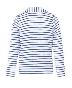 Blazer Rayé En Molleton Femme 9 Blazer Rayé En Molleton Femme -Terre De Marin Boutique prod 7817 veste ml fond blanc optic raye bleu jacana 666x812 fc7ea0111e0b