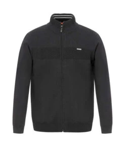 Gilet Zippé Noir Homme