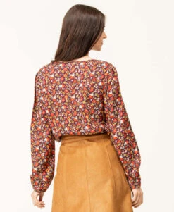 Blouse Imprimé Rose Femme -Terre De Marin Boutique prod 7970 blouse ml imprime rose carox 666x812 fc7ea0111e0b