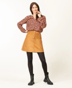 Blouse Imprimé Rose Femme -Terre De Marin Boutique prod 7972 blouse ml imprime rose carox 666x812 fc7ea0111e0b