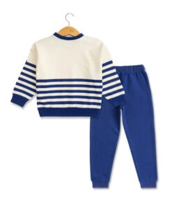 Ensemble Jogging Bleu Enfant Pull + Pantalon -Terre De Marin Boutique prod 8102 pantalon haut bleu vif warrant 666x812 fc7ea0111e0b