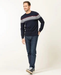 Pull Bleu Marine Homme Col Rond -Terre De Marin Boutique prod 8123 pull indigo kanen 666x812 fc7ea0111e0b