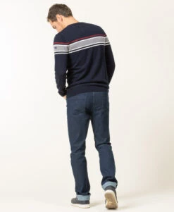 Pull Bleu Marine Homme Col Rond -Terre De Marin Boutique prod 8124 pull indigo kanen 666x812 fc7ea0111e0b