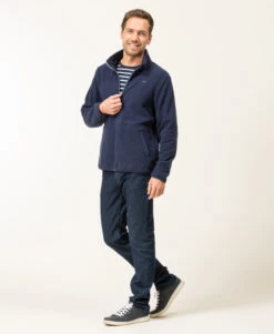 Polaire Zippée Bleu Marine Homme -Terre De Marin Boutique prod 8141 veste ml indigo victor 666x812 fc7ea0111e0b