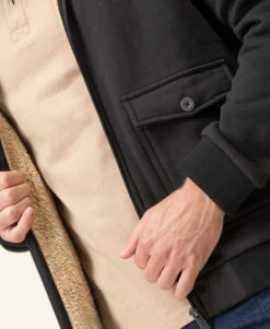 Veste Noir En Molleton Homme -Terre De Marin Boutique prod 8171 veste ml noir vesma 666x812 fc7ea0111e0b