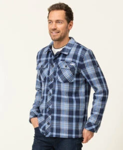 Veste Surchemise à Carreaux Homme