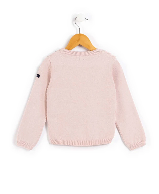 Pull Sherpa Rose Fille 3 Pull Sherpa Rose Fille – Image 3