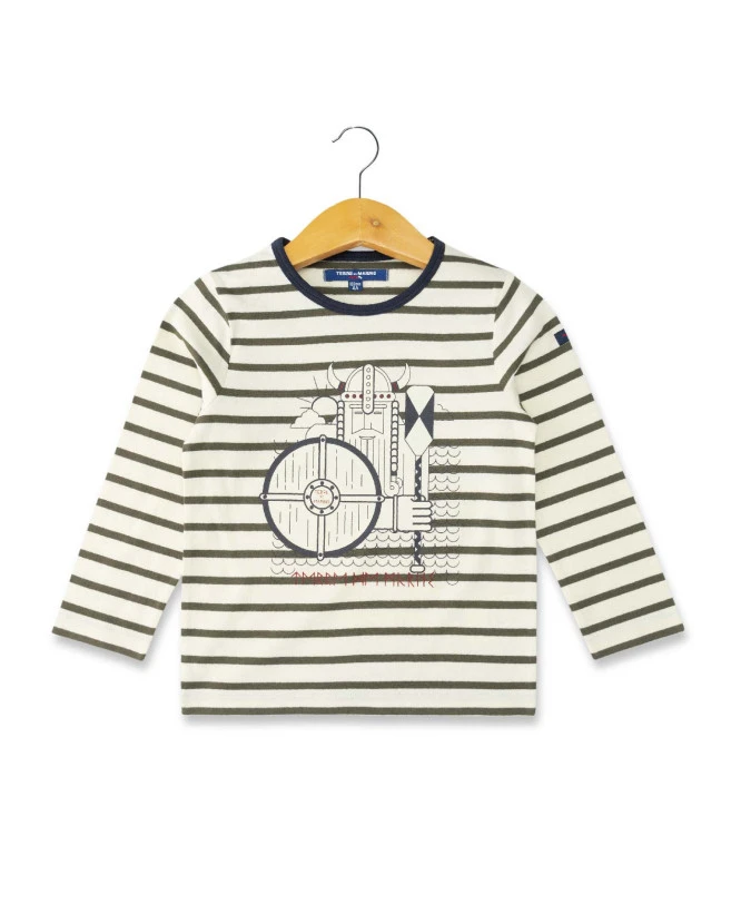 T-shirt Rayé Viking Garçon 1 T-shirt Rayé Viking Garçon