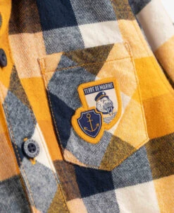 Chemise Jaune à Carreaux Garçon -Terre De Marin Boutique prod 8402 chemise chemisier ml carreaux indigo caroga 666x812 fc7ea0111e0b