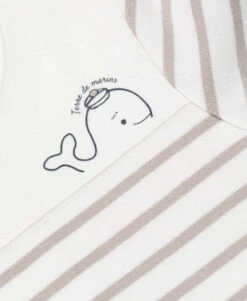 Body Marinière Bébé Fond Blanc Rayé Beige 5 Body Marinière Bébé Fond Blanc Rayé Beige -Terre De Marin Boutique prod 8419 body ml fond naturel raye sable bodima 666x812 fc7ea0111e0b