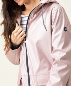 Ciré Rose Irisé Femme -Terre De Marin Boutique prod 8460 imper cire rose irise xecirec 666x812 fc7ea0111e0b