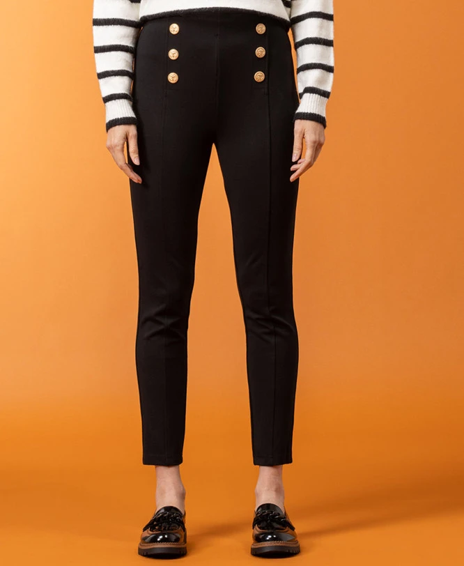 Pantalon Noir 7/8ème Femme 1 Pantalon Noir 7/8ème Femme