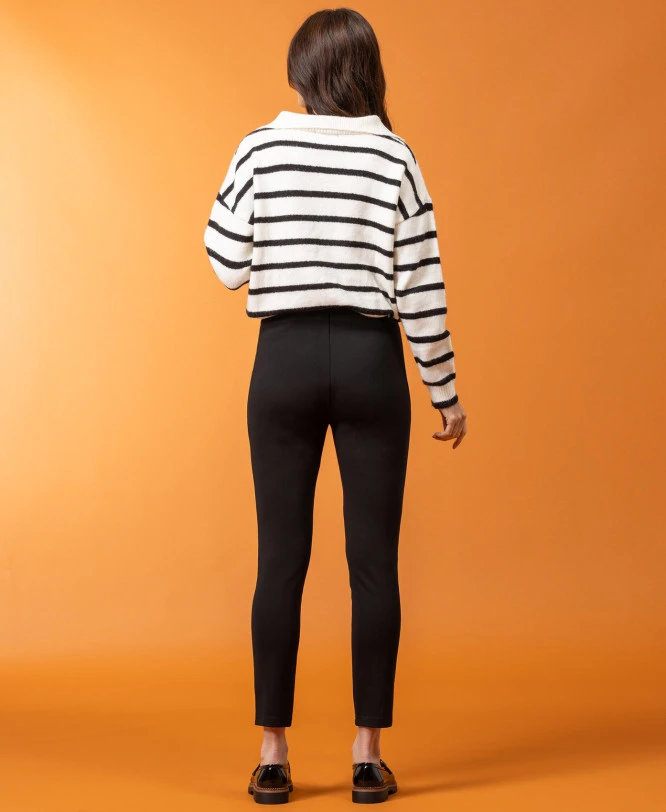 Pantalon Noir 7/8ème Femme 3 Pantalon Noir 7/8ème Femme – Image 3