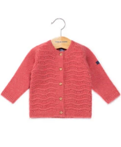 Gilet Rose Foncé Bébé Fille