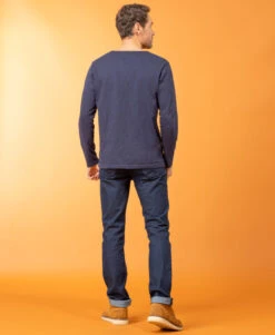 T-shirt Homme Bleu Marine Manches Longues col Tunisien 9 T-shirt Homme Bleu Marine Manches Longues col Tunisien -Terre De Marin Boutique prod 8784 tee shirt ml indigo tatori 666x812 fc7ea0111e0b