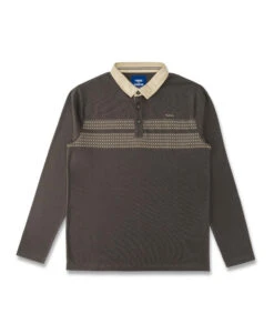 Polo Homme Imprimé Marron