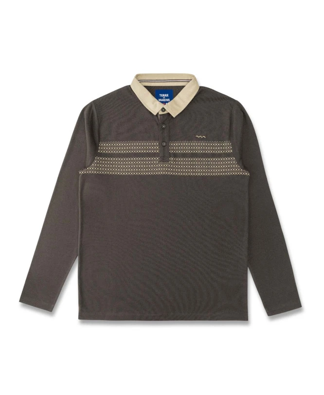 Polo Homme Imprimé Marron 1 Polo Homme Imprimé Marron