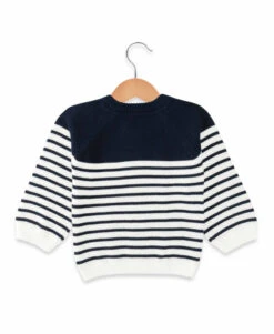 Pull Marin Ouverture épaule Bébé Garçon 4 Pull Marin Ouverture épaule Bébé Garçon -Terre De Marin Boutique prod 8821 pull fond naturel raye indigo kasino 666x812 fc7ea0111e0b