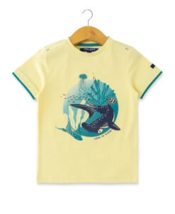T-shirt Garçon Jaune Imprimé