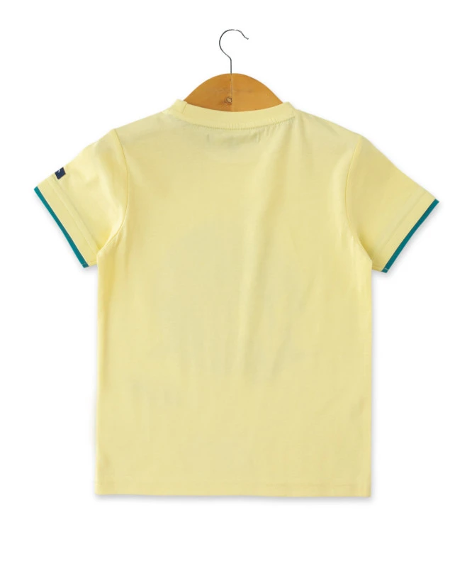 T-shirt Garçon Jaune Imprimé 2 T-shirt Garçon Jaune Imprimé – Image 2