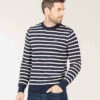 Pull Marinière Indigo Homme -Terre De Marin Boutique prod 9082 pull fond indigo raye grege karacla 666x812 fc7ea0111e0b