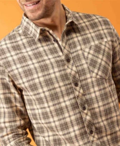 Chemise Marron à Carreaux Homme -Terre De Marin Boutique prod 9118 chemise chemisier ml carreaux chocolat caromu 666x812 fc7ea0111e0b