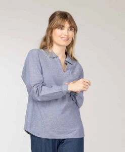 Terre De Marin Boutique -Terre De Marin Boutique prod 9133 blouse ml indigo cotouest 666x812 fc7ea0111e0b