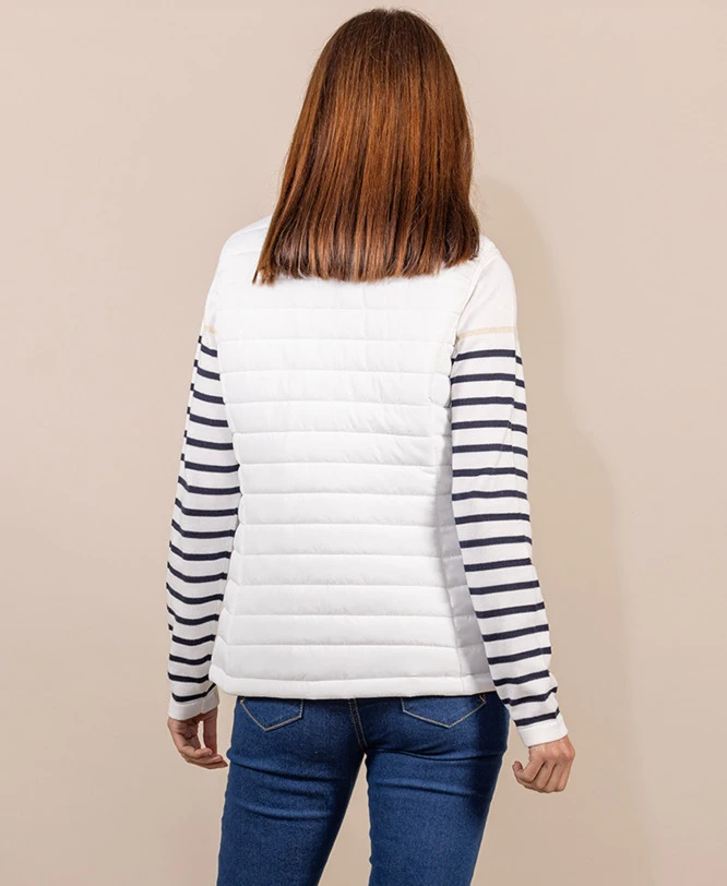 Doudoune Sans Manches Blanche Femme 2 Doudoune Sans Manches Blanche Femme – Image 2