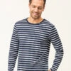 Marinière Homme Manches Longues Fond Bleu Marine Rayé Blanc -Terre De Marin Boutique prod 9262 mariniere ml fond indigo raye blanc ecohol 666x812 fc7ea0111e0b