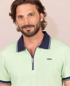 Polo Vert Pistache Homme -Terre De Marin Boutique prod 9355 polo mc vert pistache octavien 666x812 fc7ea0111e0b
