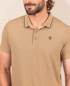 Polo Manches Courtes Beige Homme -Terre De Marin Boutique prod 9360 polo mc sable fonce oderic 666x812 fc7ea0111e0b