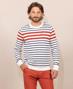 Pull Rayé Multicolore Homme