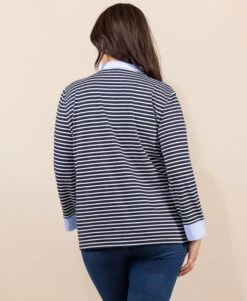 Terre De Marin Boutique -Terre De Marin Boutique prod 9374 polo m3 4 fond indigo raye naturel anita2 666x812 fc7ea0111e0b