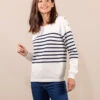 Pull Marin Femme Fond Grège Rayé Bleu Marine 6 Pull Marin Femme Fond Grège Rayé Bleu Marine -Terre De Marin Boutique prod 9406 pull fond grege raye indigo hicha2 666x812 fc7ea0111e0b