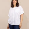 Chemise Sans Manches Blanche Femme -Terre De Marin Boutique prod 9419 blouse mc blanc optique celioty 666x812 fc7ea0111e0b