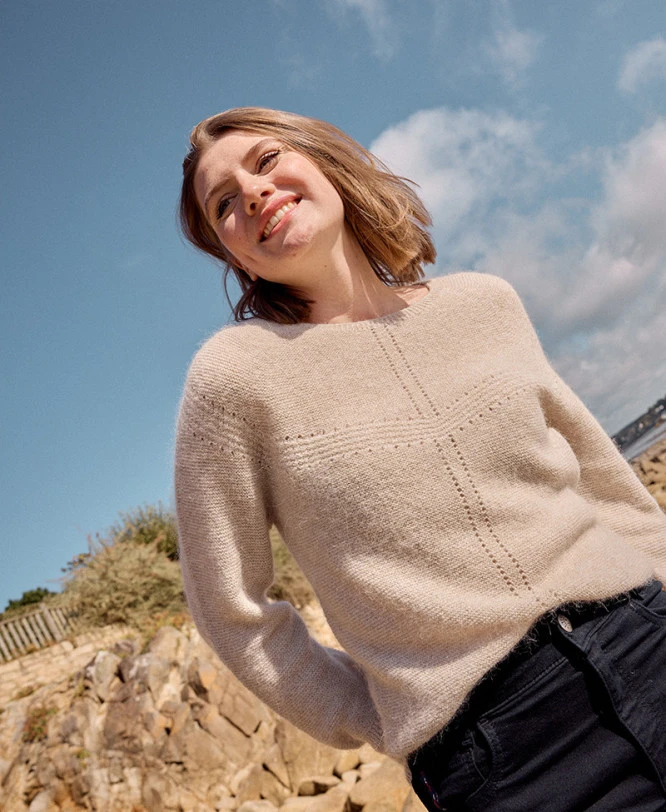 Pull Femme Made In France Beige 1 Pull Femme Made In France Beige