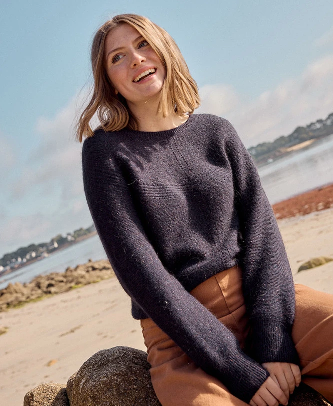 Pull Femme Made In France Bleu Marine 1 Pull Femme Made In France Bleu Marine