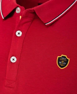 Polo Manches Courtes Rouge Homme -Terre De Marin Boutique prod 9548 polo mc rouge piment dover 666x812 fc7ea0111e0b