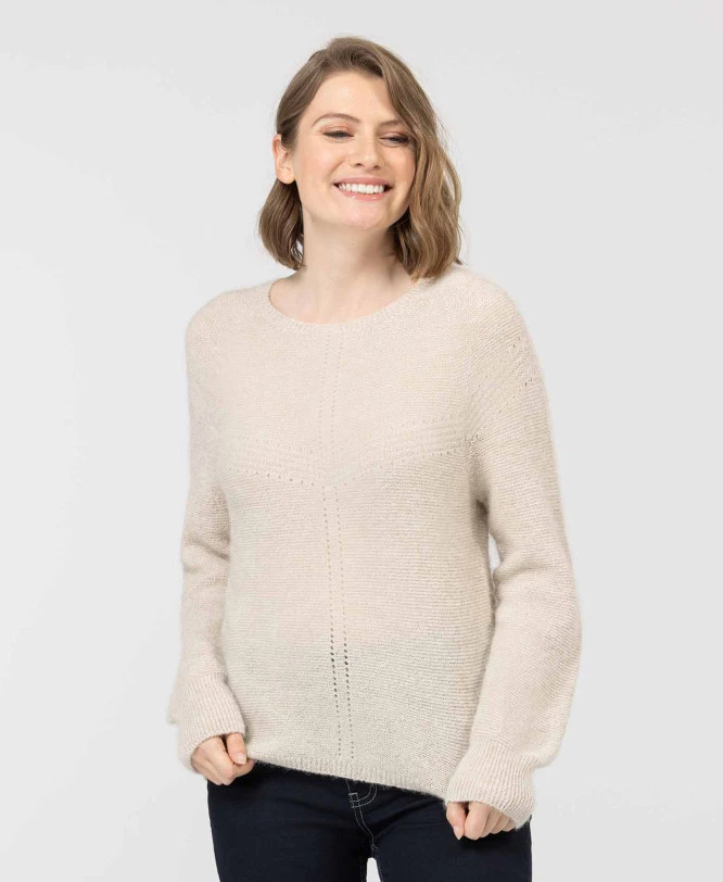 Pull Femme Made In France Beige 2 Pull Femme Made In France Beige – Image 2