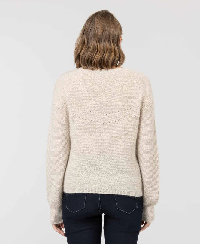 Pull Femme Made In France Beige 3 Pull Femme Made In France Beige – Image 3